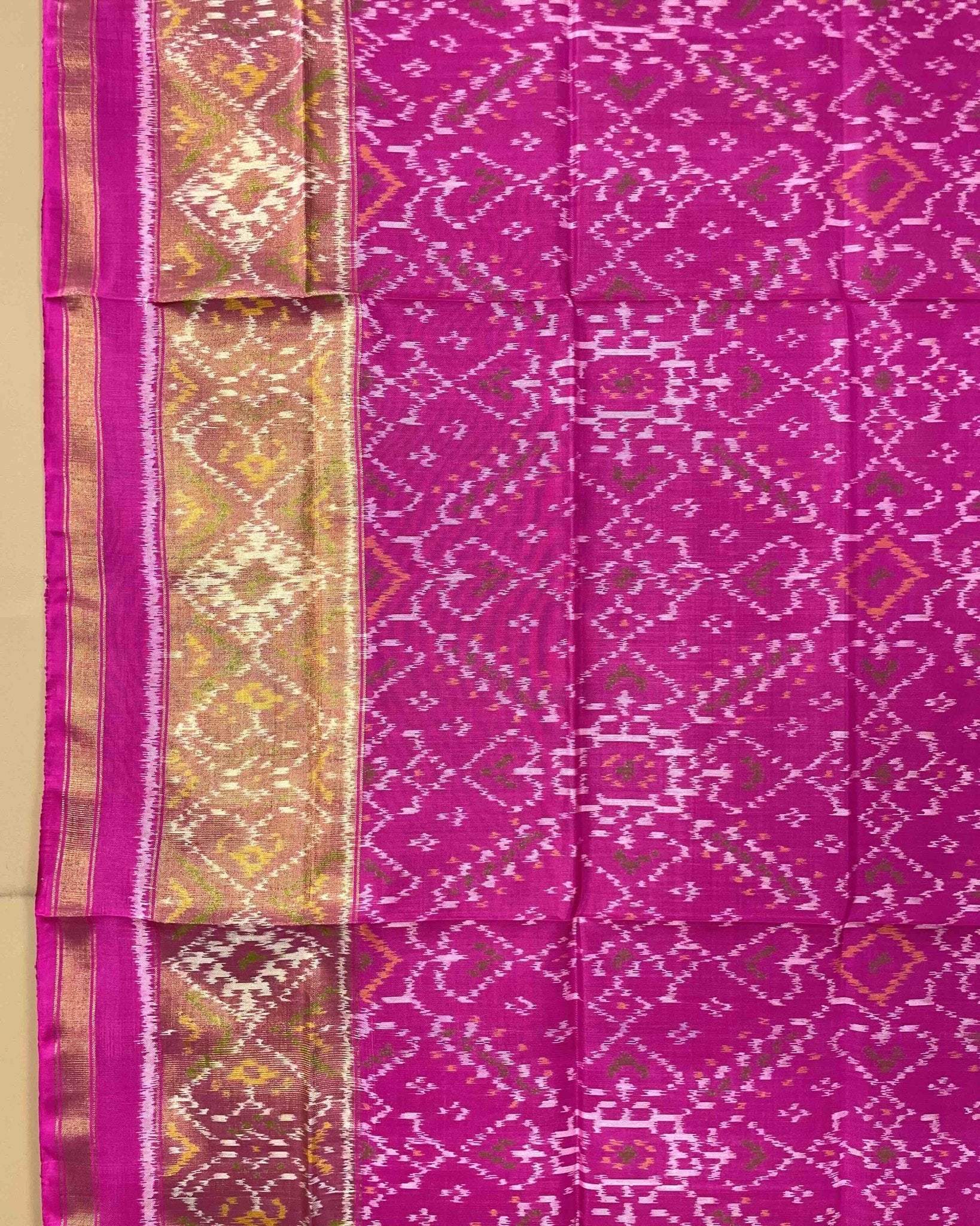 Pink Manekchowk Designer Patola Dupatta - SindhoiPatolaArt