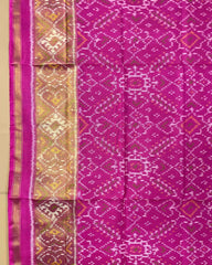 Pink Manekchowk Designer Patola Dupatta - SindhoiPatolaArt