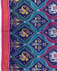 Pink & Multicolour Matka Narikunj Patola Saree - SindhoiPatolaArt