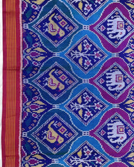 Pink & Multicolour Narikunj Designer Patola Saree - SindhoiPatolaArt