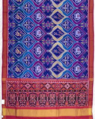 Pink & Multicolour Narikunj Designer Patola Saree - SindhoiPatolaArt