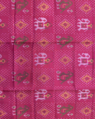 Pink Narikunj Doted Patola Dupatta - SindhoiPatolaArt