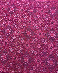Pink Navratan Patola Saree - SindhoiPatolaArt