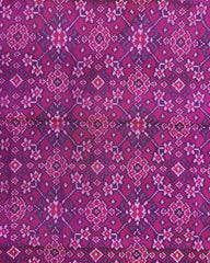 Pink Navratan Semi Double Ikat Patola Dupatta - SindhoiPatolaArt