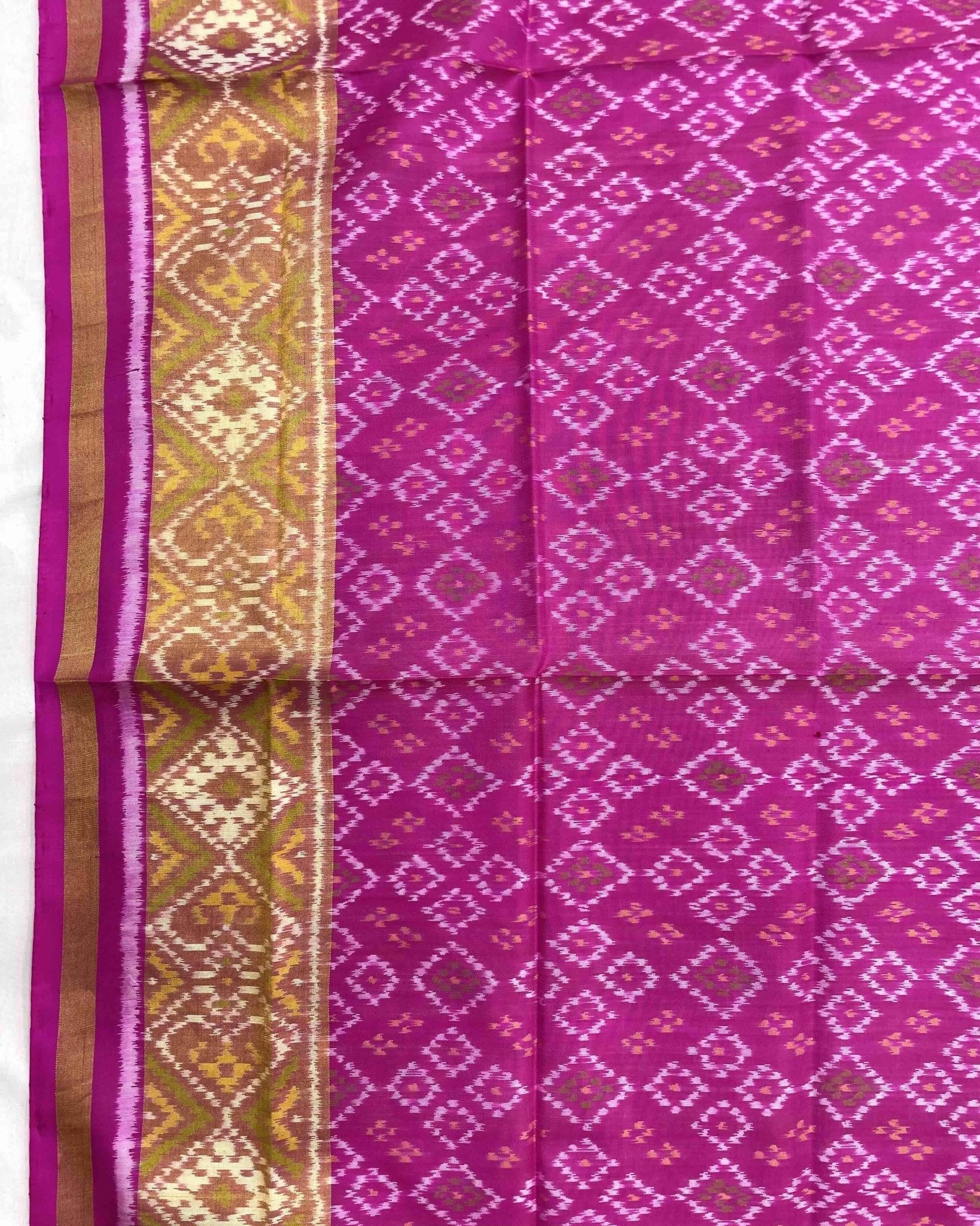 Pink New Bandhani Design Patola Dupatta - SindhoiPatolaArt