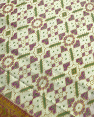 Pink & Off White Manekchowk Designer Patola Saree - SindhoiPatolaArt