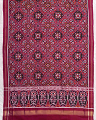 Pink & Peach Pink Navratan Patola Dupatta - SindhoiPatolaArt