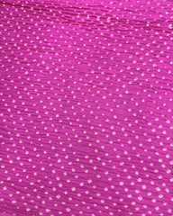 Pink & Peach Pink Shaded Munga Silk Bandhani Saree - SindhoiPatolaArt