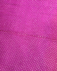 Pink & Peach Pink Shaded Munga Silk Bandhani Saree - SindhoiPatolaArt
