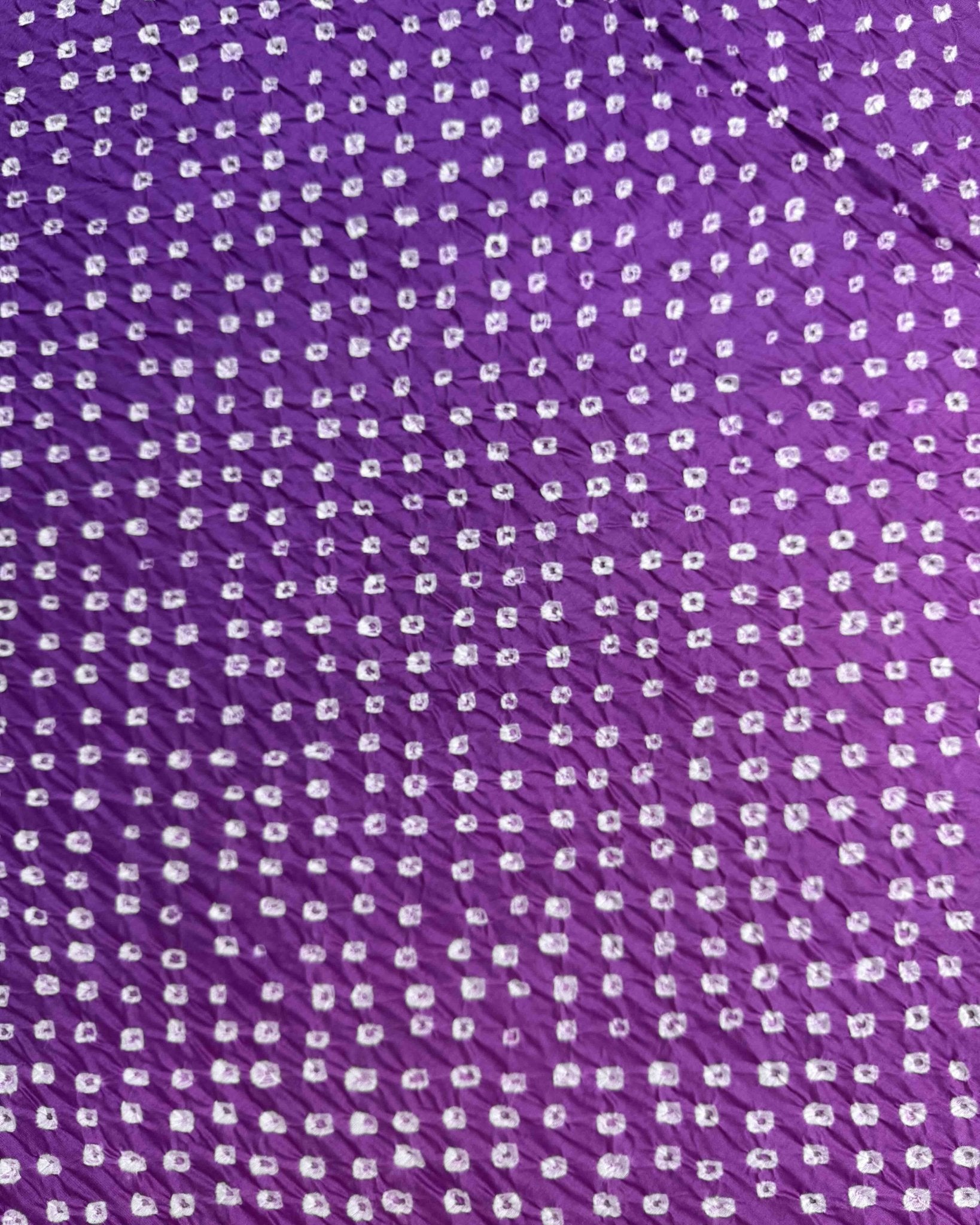 Pink & Purple Shaded Chanderi Bandhani Saree - SindhoiPatolaArt
