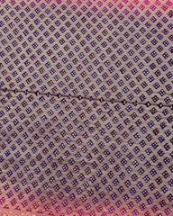 Pink & Purple Shaded Georgette Bandhani Saree - SindhoiPatolaArt