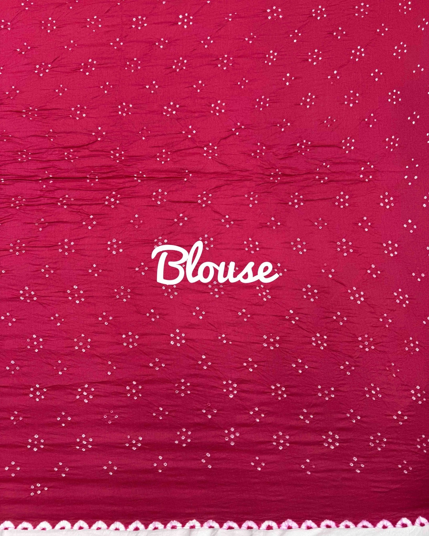 Pink Shaded Chiniya Bandhani Saree - SindhoiPatolaArt