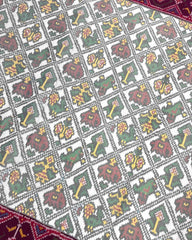Pink & White Narikunj Designer Patola Saree - SindhoiPatolaArt