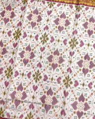 Pink & White New Chhabdi Design Patola Saree - SindhoiPatolaArt