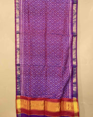 Purple Booty Patola Stole - SindhoiPatolaArt