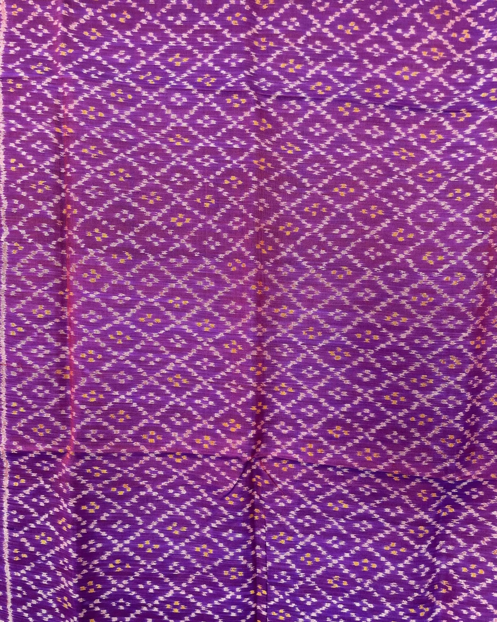Purple Booty Patola Stole - SindhoiPatolaArt