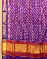 Purple Booty Patola Stole - SindhoiPatolaArt