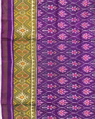 Purple Darambatt Design Patola Saree - SindhoiPatolaArt