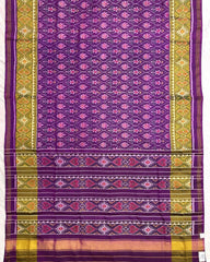 Purple Darambatt Design Patola Saree - SindhoiPatolaArt