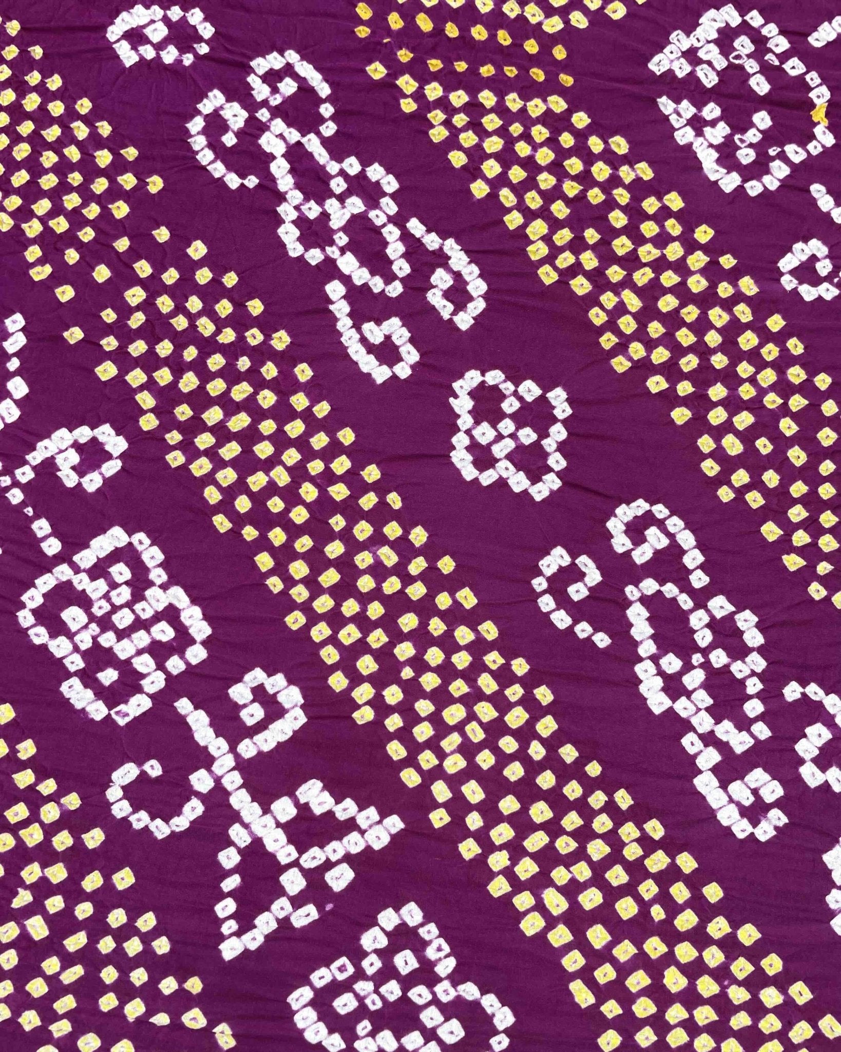 Purple Gaji Fancy Bandhani Saree - SindhoiPatolaArt