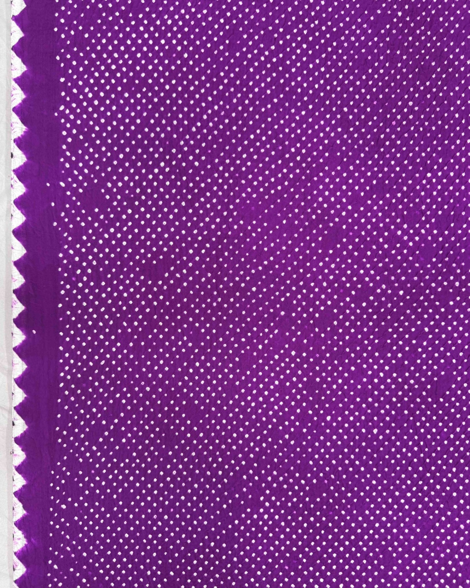 Purple Gajji Silk Bandhani Dupatta - SindhoiPatolaArt