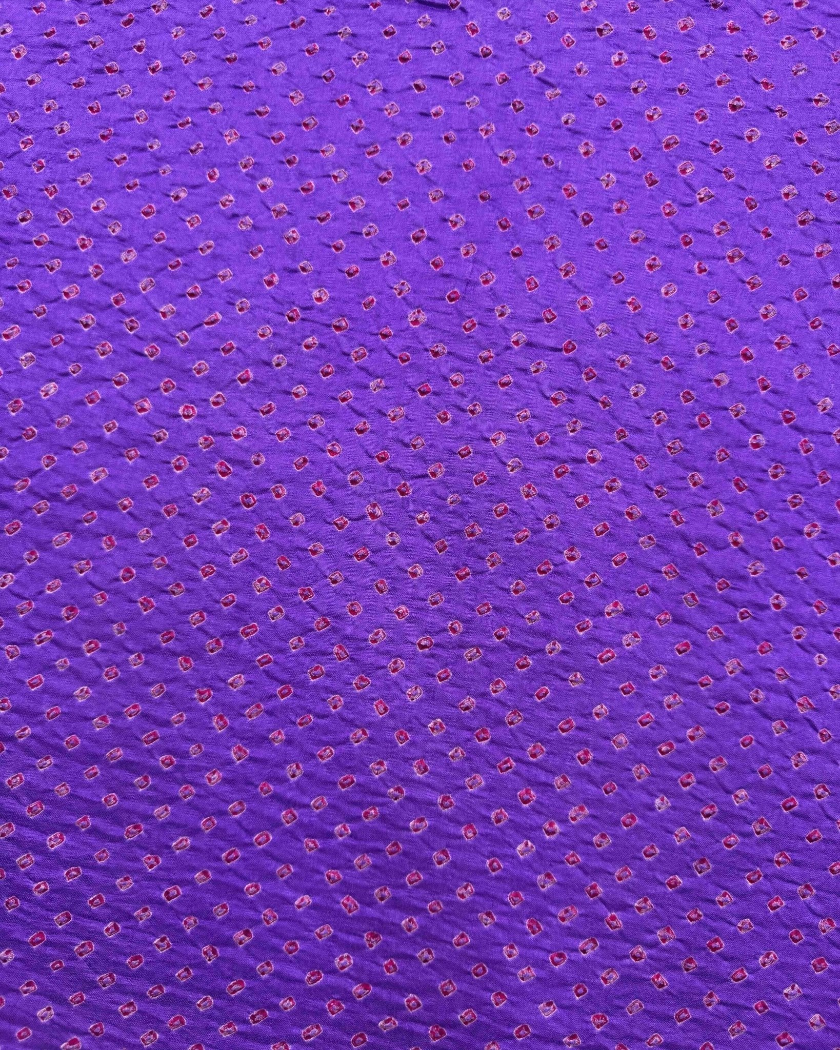 Purple Gajji Silk Bandhani Saree - SindhoiPatolaArt
