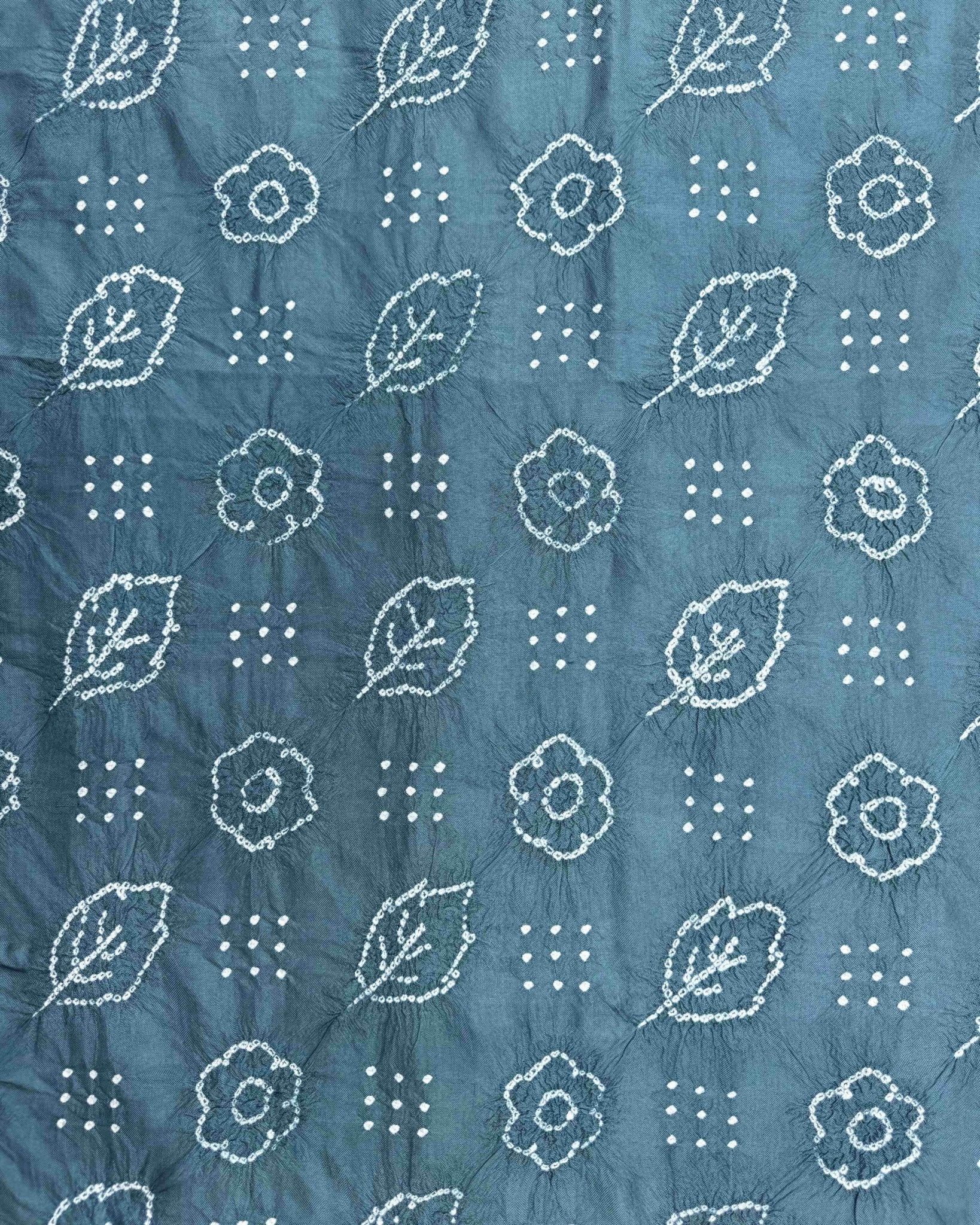 Purple & Grey Bandhani Patola Dupatta - SindhoiPatolaArt