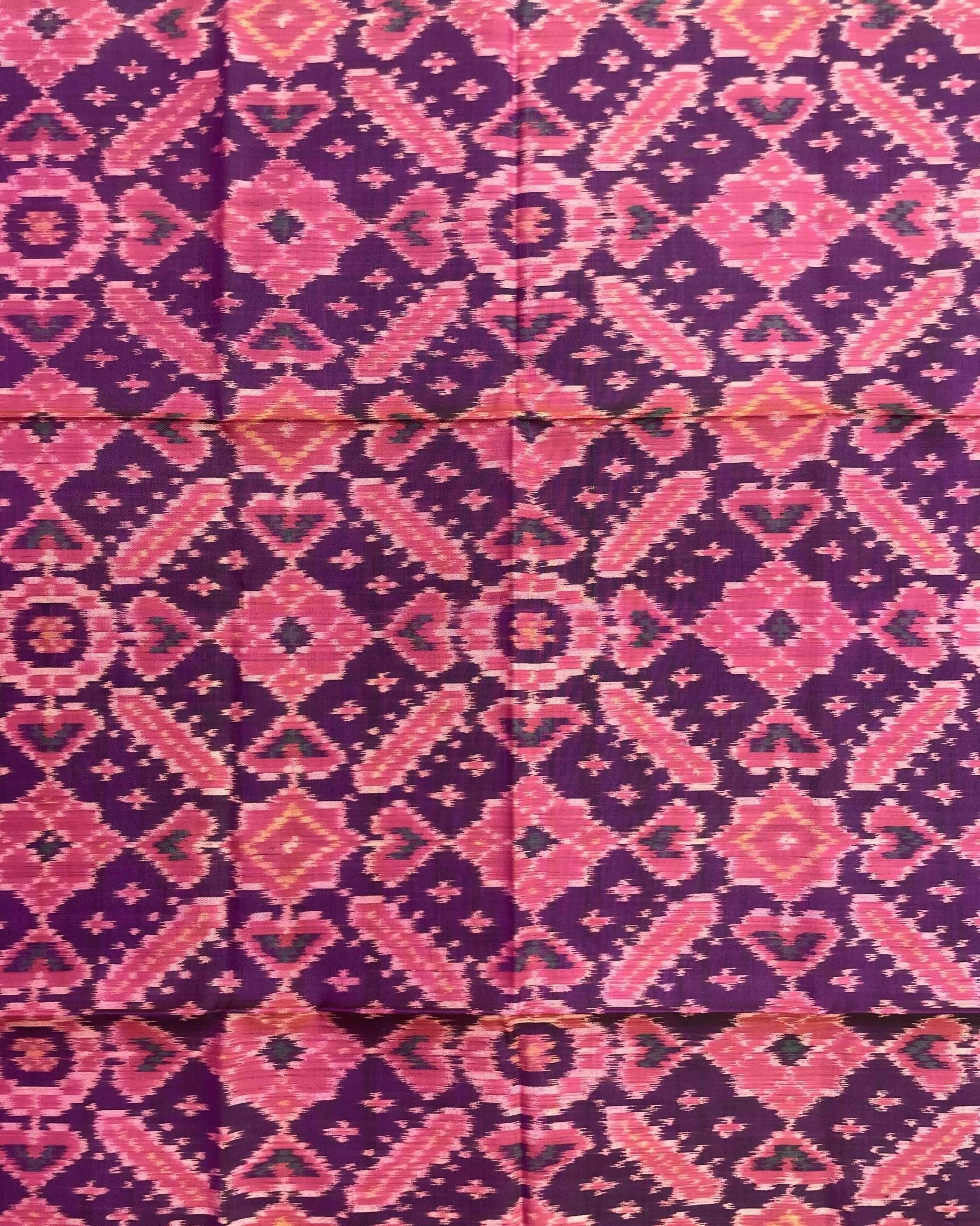 Purple Manekchowk Patola Dupatta - SindhoiPatolaArt