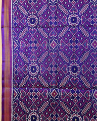 Purple Manekchowk Patola Dupatta - SindhoiPatolaArt