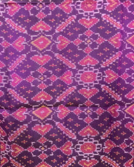 Purple Manekchowk Patola Stole - SindhoiPatolaArt