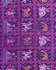 Purple Narikunj Patola Dupatta - SindhoiPatolaArt