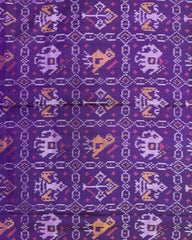 Purple Narikunj Patola Dupatta - SindhoiPatolaArt