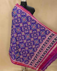 Purple Navratan Designer Patola Dupatta - SindhoiPatolaArt
