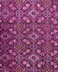 Purple Navratan Patola Dupatta - SindhoiPatolaArt