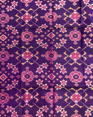 Purple Navratan Patola Dupatta - SindhoiPatolaArt