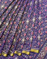 Purple New Fancy Design Patola Saree - SindhoiPatolaArt