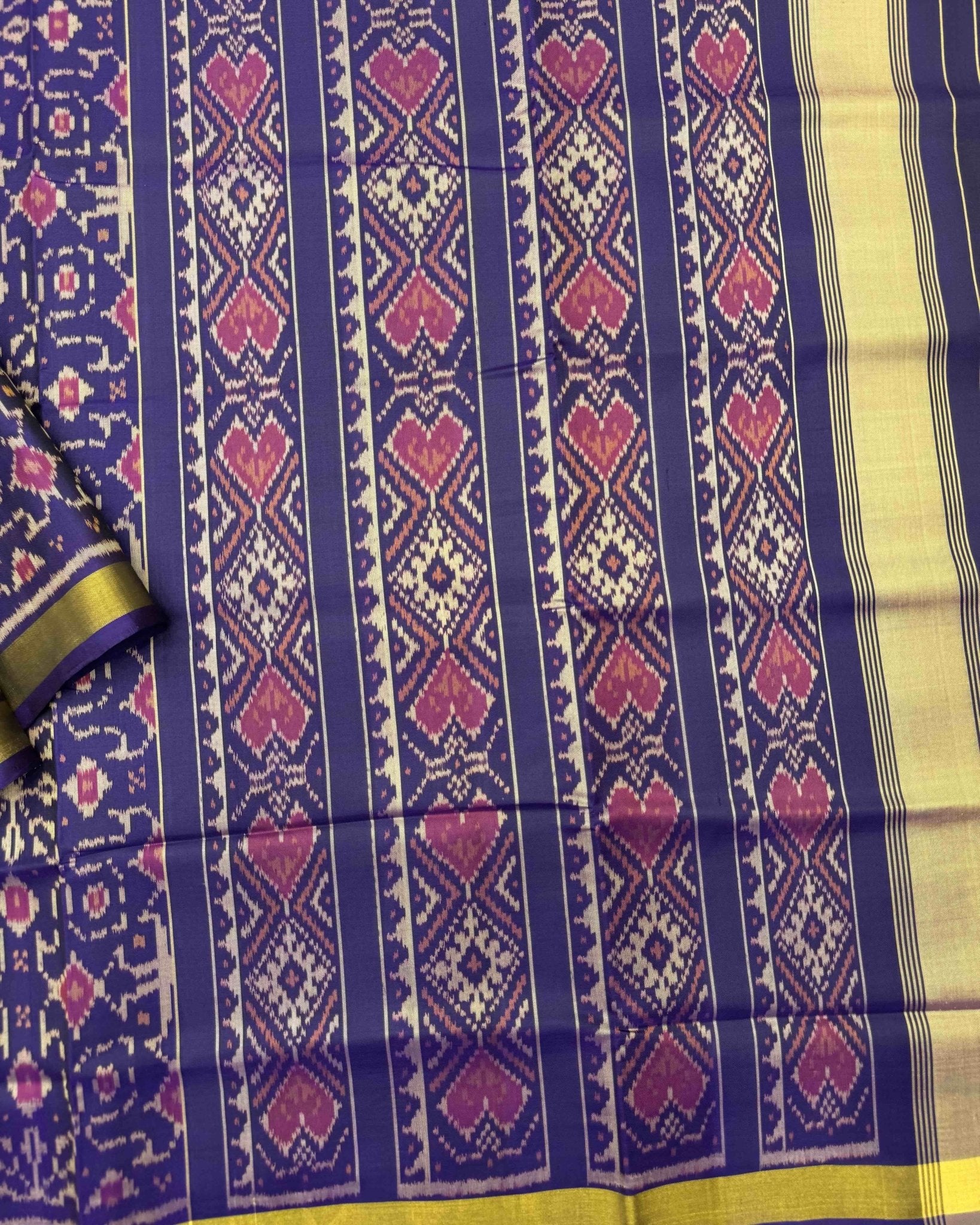 Purple New Fancy Design Patola Saree - SindhoiPatolaArt
