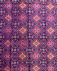 Purple Panchanda Patola Dupatta - SindhoiPatolaArt