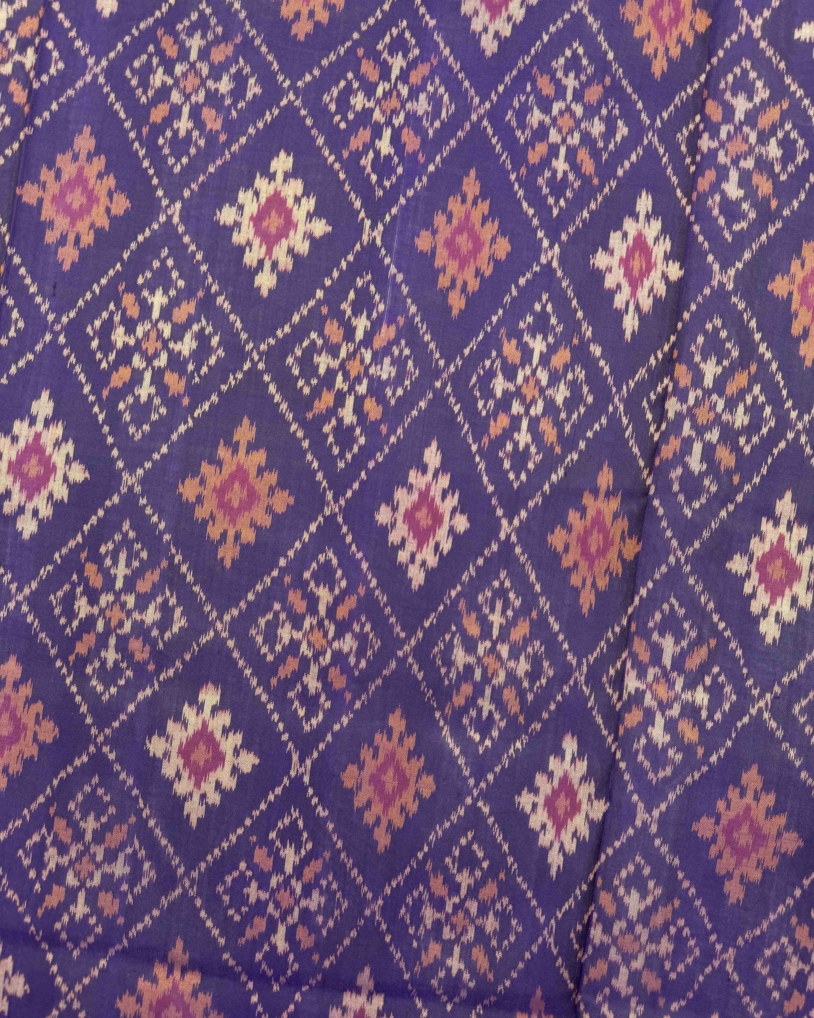 Purple Panchanda Patola Saree - SindhoiPatolaArt