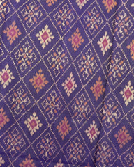 Purple Panchanda Patola Saree - SindhoiPatolaArt