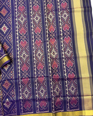 Purple Panchanda Patola Saree - SindhoiPatolaArt