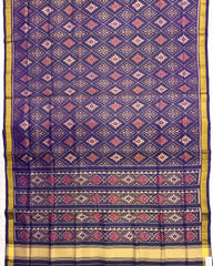Purple Panchanda Patola Saree - SindhoiPatolaArt