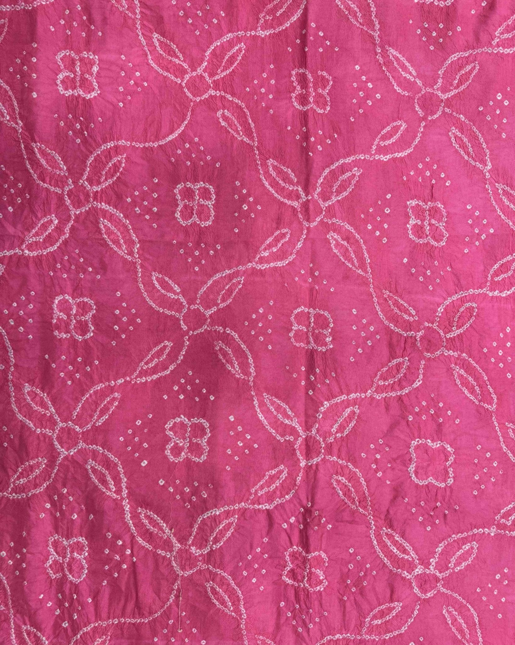 Purple & Pink Bandhani Patola Dupatta - SindhoiPatolaArt