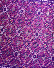 Purple & Pink Manekchowk Patola Saree - SindhoiPatolaArt