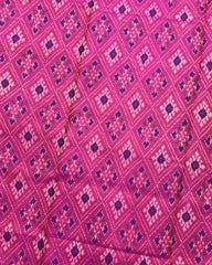 Purple & Pink Panchanda Patola Saree - SindhoiPatolaArt