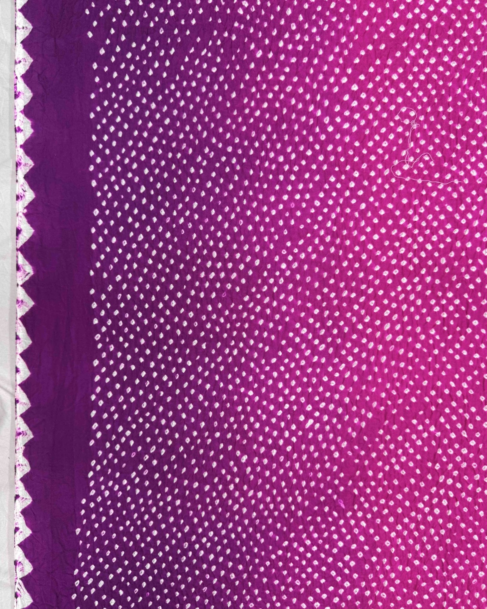 Purple & Pink Shaded Gajji Silk Bandhani Dupatta - SindhoiPatolaArt