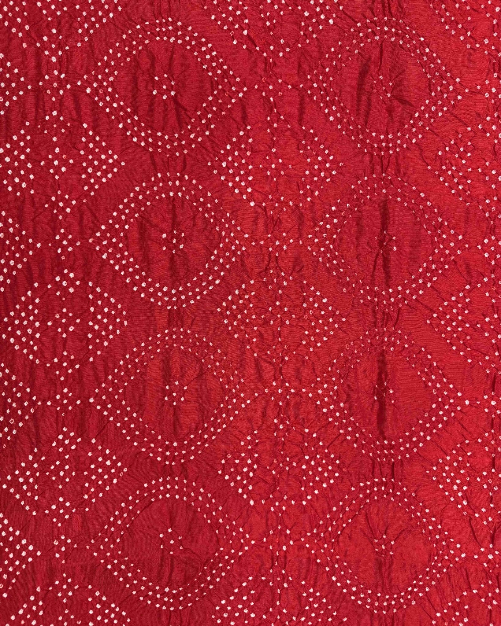 Purple & Red Bandhani Patola Dupatta - SindhoiPatolaArt