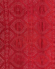 Purple & Red Bandhani Patola Dupatta - SindhoiPatolaArt