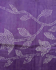 Purple Shaded Chanderi Bandhani Saree - SindhoiPatolaArt