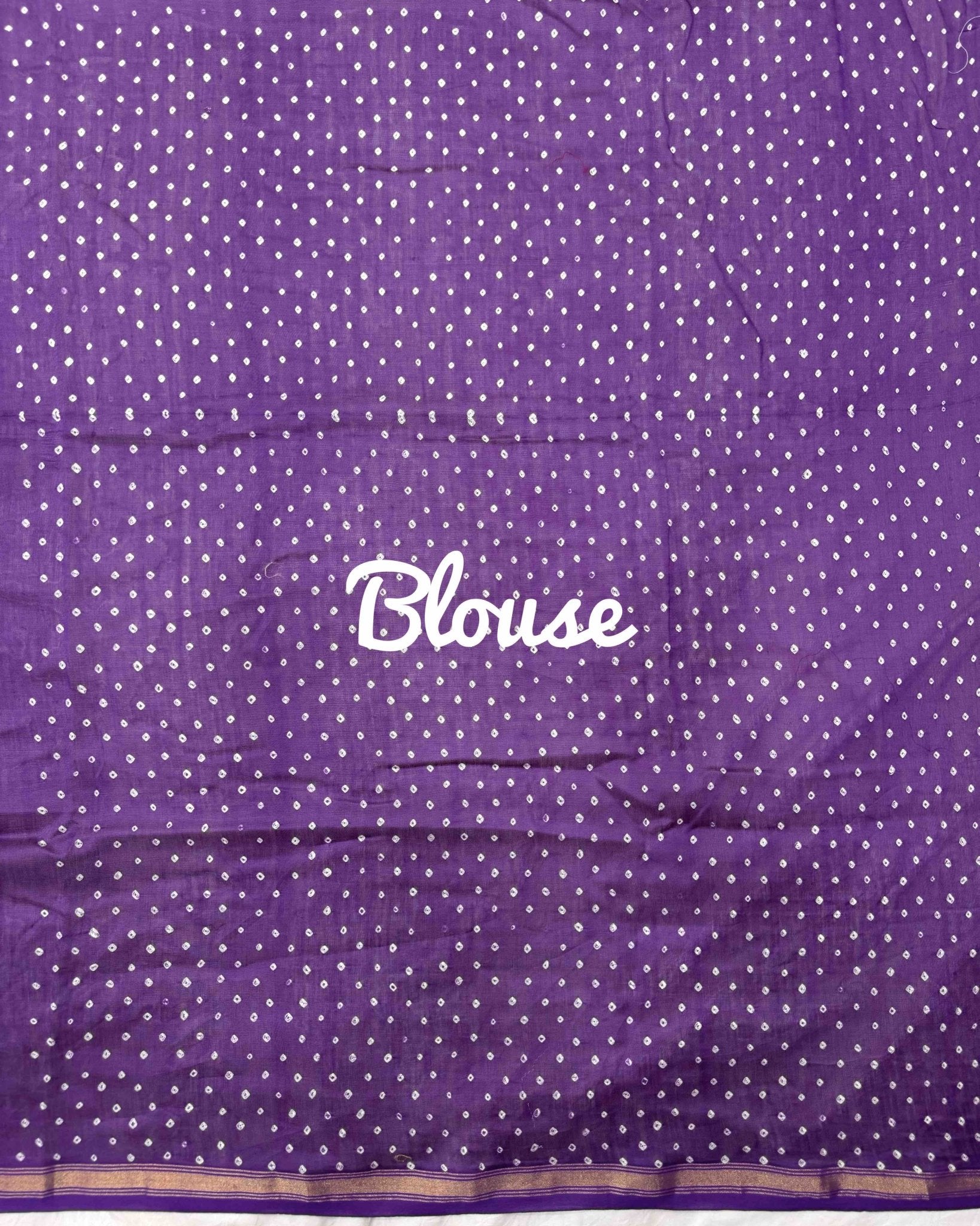 Purple Shaded Chanderi Bandhani Saree - SindhoiPatolaArt